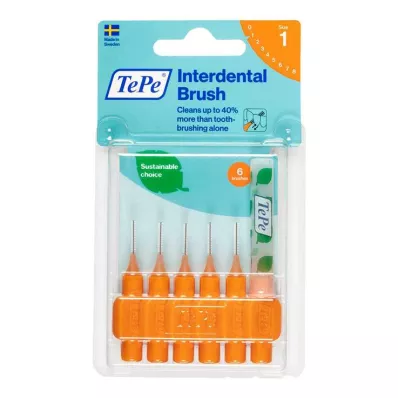 TEPE Interdentale rager origineel 0.45mm ISO 1 oranje, 6 stuks TEPE Interdentale rager origineel 0.45mm ISO 1 oranje, 6 stuks