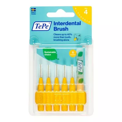 TEPE Interdentale rager origineel 0.7mm ISO 4 geel, 6 stuks