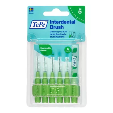 TEPE Interdentale rager Original 0.8mm ISO 5 groen, 6 stuks TEPE Interdentale rager Original 0.8mm ISO 5 groen, 6 stuks