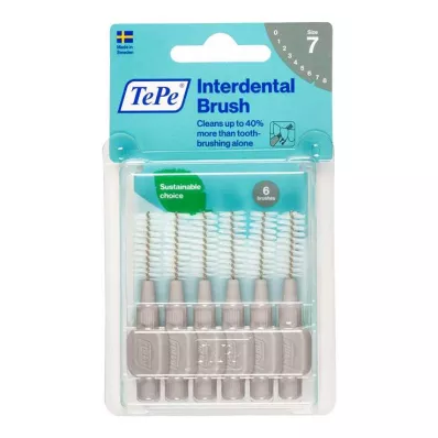 TEPE Interdentale rager Original 1.3mm ISO 7 grijs, 6 stuks TEPE Interdentale rager Original 1.3mm ISO 7 grijs, 6 stuks
