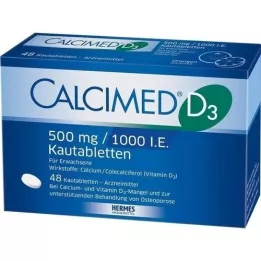 CALCIMED D3 500 mg/1000 I.U. Kauwtabletten, 48 st