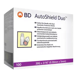 BD AUTOSHIELD Duo veiligheidspennen 5 mm, 100 stuks