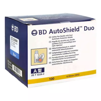 Bd Autoshield Duo Veiligheidspennaald 8 mm (100 stuks) Bd Autoshield Duo Veiligheidspennaald 8 mm (100 stuks)