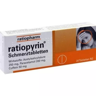 RATIOPYRIN Pijnstillende tabletten, 20 stuks