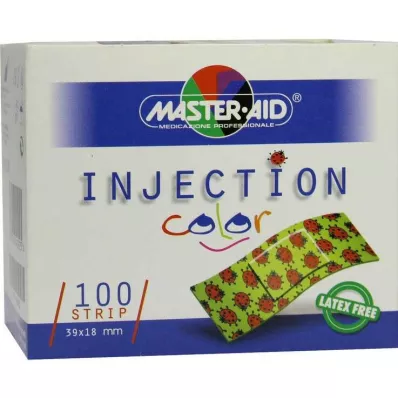 INJECTION strook kleur 18x39 mm kinder pl. kever, 100 st