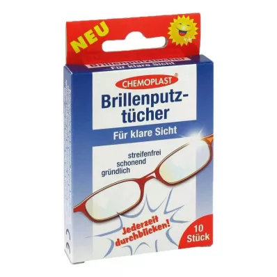Brillenpoetsdoekjes, 10 stuks Brillenpoetsdoekjes, 10 stuks