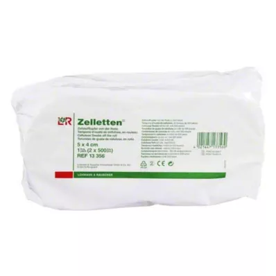 Cellulosewattenstaafje 5x4cm rol, 2x500 stuks