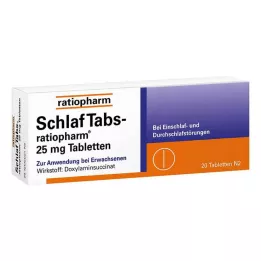 SCHLAF TABS-ratiopharm 25 mg tabletten, 20 st