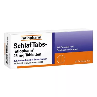 Slaaptabletten ratiopharm 25 mg tabletten, 20 stuks