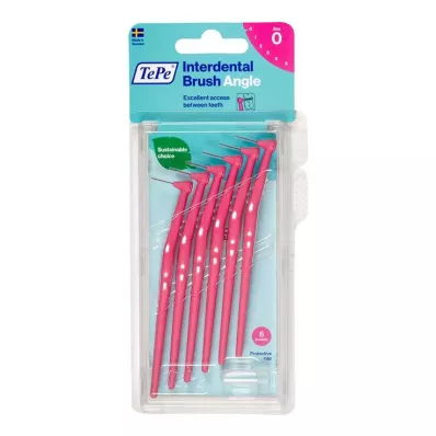 Tepe Angle interdentale rager 0,4 mm roze, 6 st