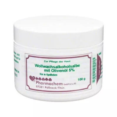 WOLLWACHSALKOHOLSALBE m.olijfolie 5%, 100 g