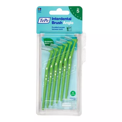 TEPE Interdentale rager Hoek 0.8mm ISO 5 groen, 6 stuks