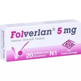 FOLVERLAN 5 mg tabletten, 20 stuks