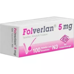 FOLVERLAN 5 mg tabletten, 100 st