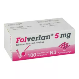 FOLVERLAN 5 mg tabletten, 100 st