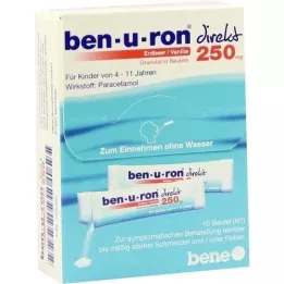 BEN-U-RON direct 250 mg granulaat aardbei/vanille, 10 st