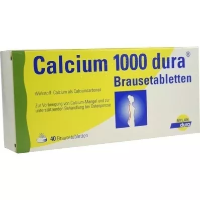 CALCIUM 1000 dura bruistabletten, 40 stuks