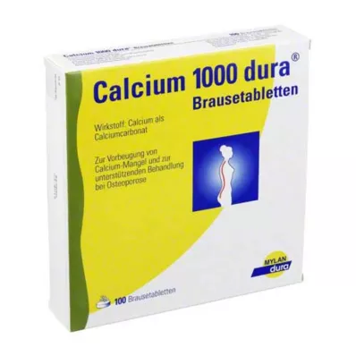 CALCIUM 1000 dura bruistabletten, 100 stuks