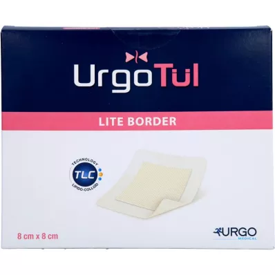 URGOTÜL Lite Border 8x8 cm verband, 10 stuks