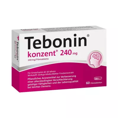 Tebonineconcentraat 240 mg filmomhulde tabletten, 60 stuks Tebonineconcentraat 240 mg filmomhulde tabletten, 60 stuks