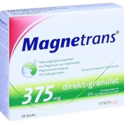 MAGNETRANS directe 375 mg korrels, 20 stuks