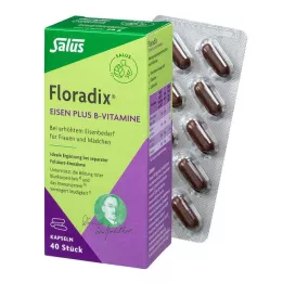 FLORADIX IJzer plus B-vitaminen capsules, 40 stuks