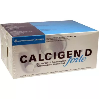 Calcigen D forte 1000 mg / 880 IE bruistabletten, 120 stuks Calcigen D forte 1000 mg / 880 IE bruistabletten, 120 stuks