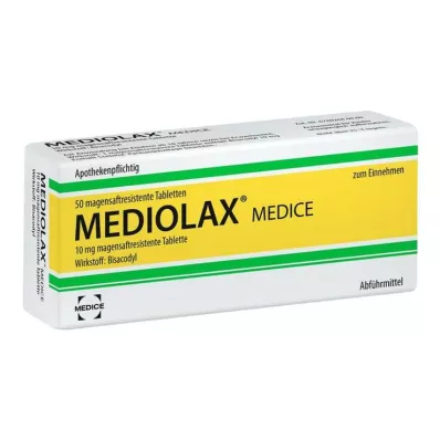 MEDIOLAX Medice tabletten met enterische laag, 50 stuks MEDIOLAX Medice tabletten met enterische laag, 50 stuks