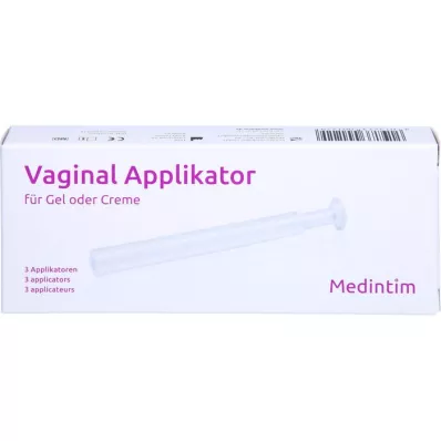 VAGINAL APPLIKATOR voor gel/crème, 3 stuks