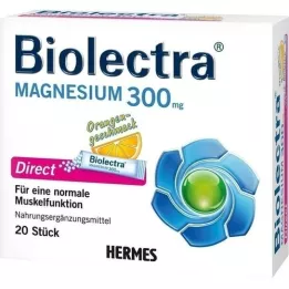 BIOLECTRA Magnesium 300 mg Direct Orange Sticks, 20 stuks