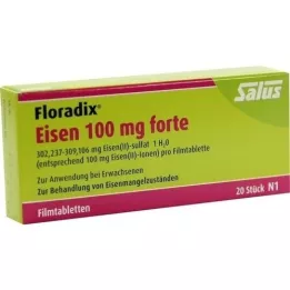 FLORADIX IJzer 100 mg forte filmomhulde tabletten, 20 st