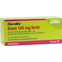 FLORADIX IJzer 100 mg forte filmomhulde tabletten, 50 st