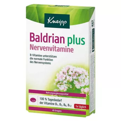 Kneipp Valeriaan plus zenuwvitamines dragees, 40 stuks