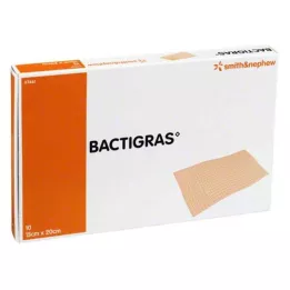 BACTIGRAS antiseptisch paraffine gaasje 15x20 cm, 10 stuks