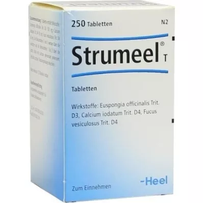 STRUMEEL T tabletten, 250 stuks