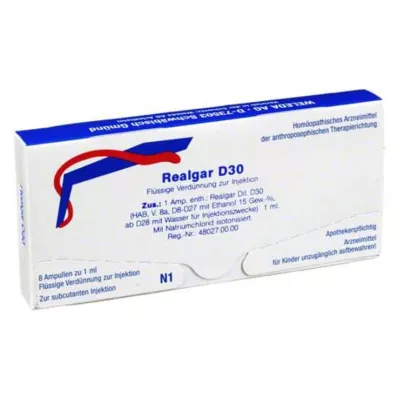 Realgar D 30 ampullen, 8X1 ml Realgar D 30 ampullen, 8X1 ml