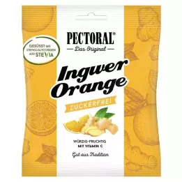 PECTORAL Gember Sinaasappelsnoepjes suikervrij, 60 g