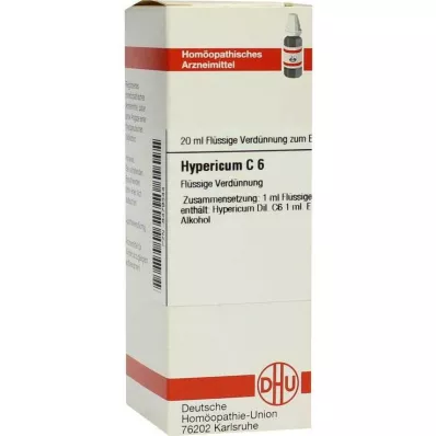 HYPERICUM C 6 Verdunning, 20 ml HYPERICUM C 6 Verdunning, 20 ml