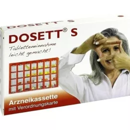 DOSETT S Medicijncassette rood, 1 st