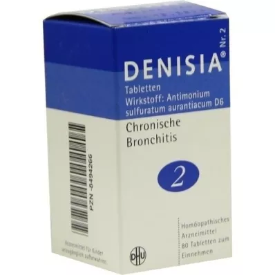 DENISIA 2 Chronische Bronchitis Tabletten, 80 stuks