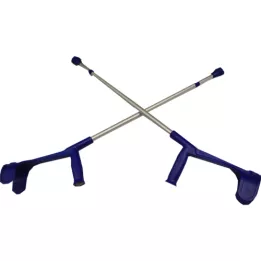 UNTERARMKRÜCKE f.adult licht metaal blauw, 2 st