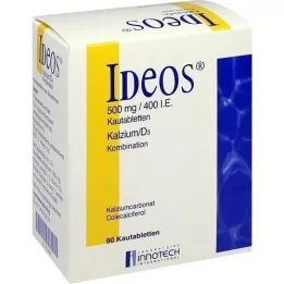IDEOS 500 mg/400 I.U. Kauwtabletten, 90 st