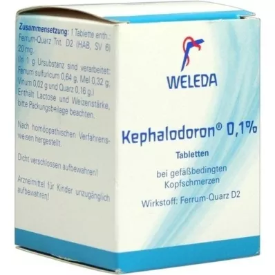 KEPHALODORON 0,1% tabletten, 250 stuks