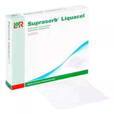 SUPRASORB Liquacel hydroakt.Faserverb.15x15 cm, 4 st