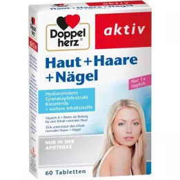 DOPPELHERZ Huid+Haar+Nagels tabletten, 60 stuks