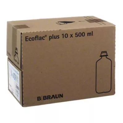 Zoutoplossing 0,9% Ecoflac Plus, 10X500 ml