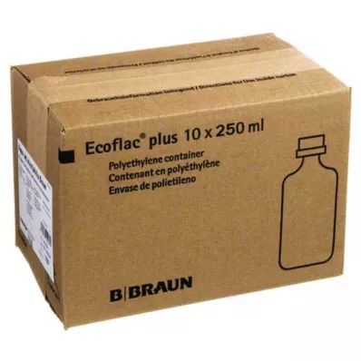 Aqua AD Injectabilia Ecoflac Plus infusieoplossing, 10X250 ml Aqua AD Injectabilia Ecoflac Plus infusieoplossing, 10X250 ml