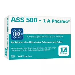 ASS 500-1A Farmaceutische tabletten, 100 stuks