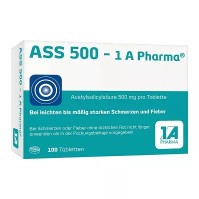 ASS 500-1A Farmaceutische tabletten, 100 stuks