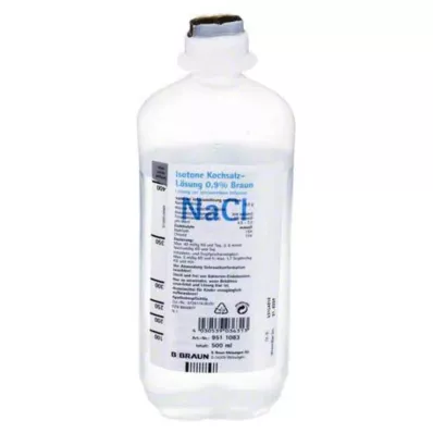Zoutoplossing 0,9% Ecoflac Plus, 500 ml